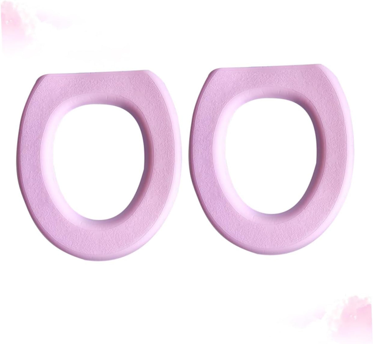 2Pcs EVA O-Shaped Toilet Seat Cover Pads for Home Bathroom