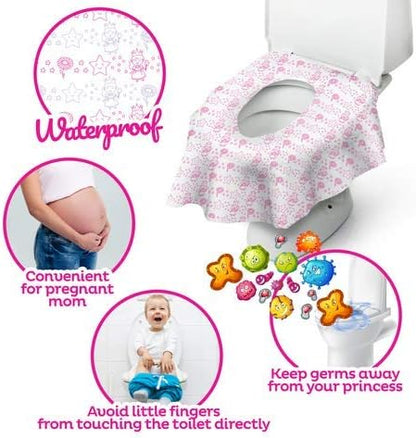 Disposable Toilet Seat Covers 20 Pk, Extra Large Waterproof, Potty Training