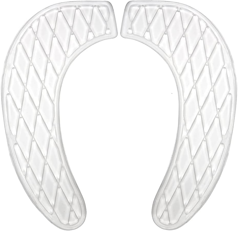 Bule Gel Toilet Seat Cover Cushion Pad Washable Portable Padded Riser Comfort for Elderly Handicapped