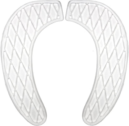 Bule Gel Toilet Seat Cover Cushion Pad Washable Portable Padded Riser Comfort for Elderly Handicapped