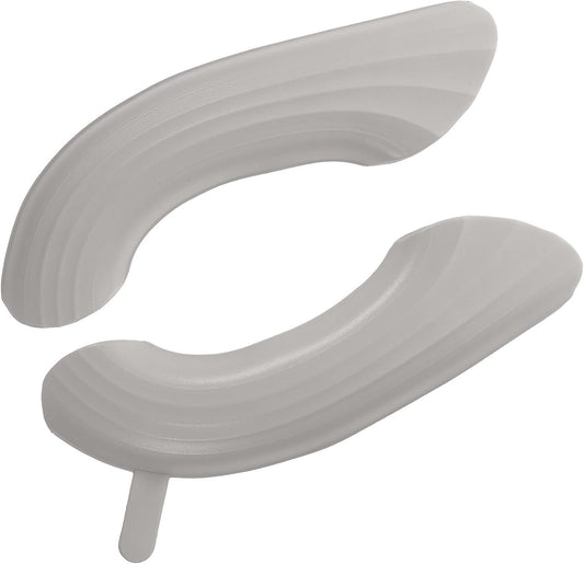 Baluue 2 Pairs Reusable Eva Toilet Seat Cushions with Adhesive Pads, Comfortable and Waterproof Toilet Seat Covers, Bright Color and Fine Workmanship, for Bathroom Use,