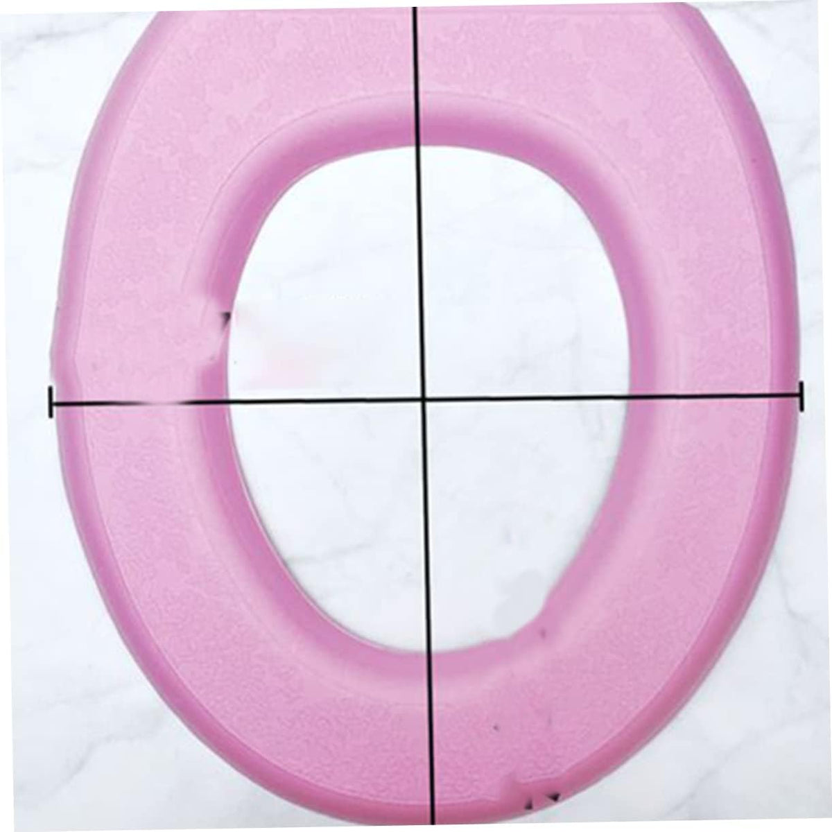 Luxshiny 2Pcs Pink Eva Toilet Mat Thick Sticky Toilet Seat Cover Pads Practical Bathroom Accessories for Home Comfortable and Warm Toilet Cushion