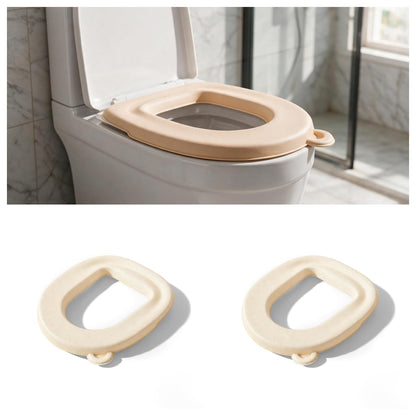 Waterproof Toilet Seat Cushion,New Toilet Seat Cover Pads, Reusable Waterproof EVA Toilet Seat Cushion, Padded Toilet Seat, Washable Toilet Cover Seat Pad for Home Hotel (2pc Gray)