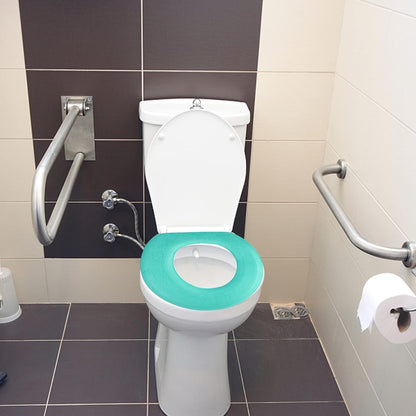 Toilet Seat Cover Pad Sticker,Soft Toilet Seat Cushion Pad Universal with Self-Adesive Design for Bathroom (Light Green)