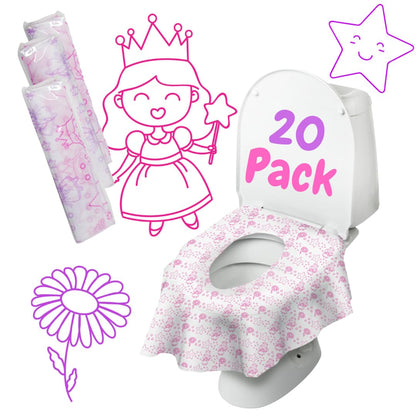 Disposable Toilet Seat Covers 20 Pk, Extra Large Waterproof, Potty Training