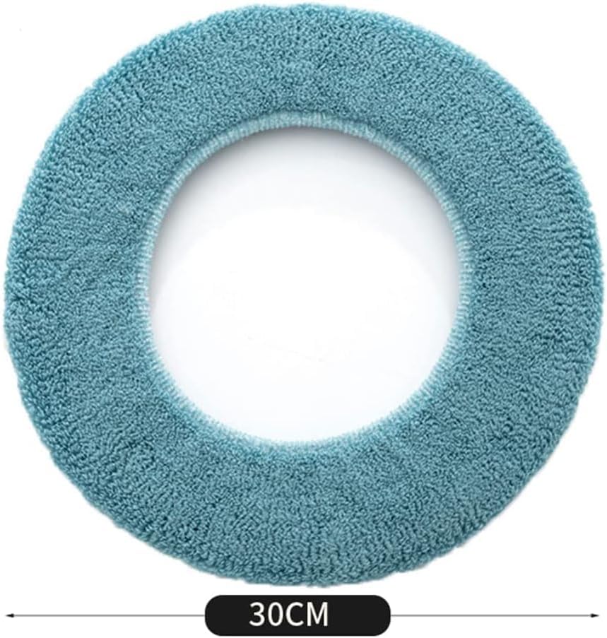 YUANQIAN 3 Pack Thicker Bathroom Toilet Seat Cover Pads - Soft Warmer Toilet Seat Cushion Cover, Easy Installation Comfortable Toilet Lid Seat Cover (Grey,Grey,Grey)