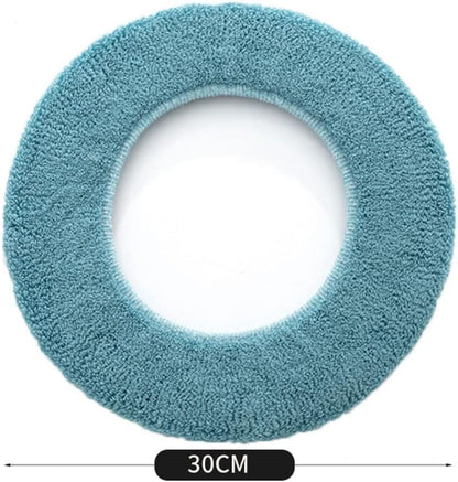 YUANQIAN 3 Pack Thicker Bathroom Toilet Seat Cover Pads - Soft Warmer Toilet Seat Cushion Cover, Easy Installation Comfortable Toilet Lid Seat Cover (Grey,Grey,Grey)