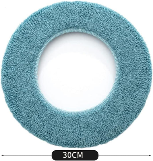 YUANQIAN 3 Pack Thicker Bathroom Toilet Seat Cover Pads - Soft Warmer Toilet Seat Cushion Cover, Easy Installation Comfortable Toilet Lid Seat Cover (Grey,Grey,Grey)