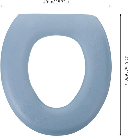 2pcs Eva Adhesive Toilet Seat Cushion O-shape Waterproof for Bathrooms