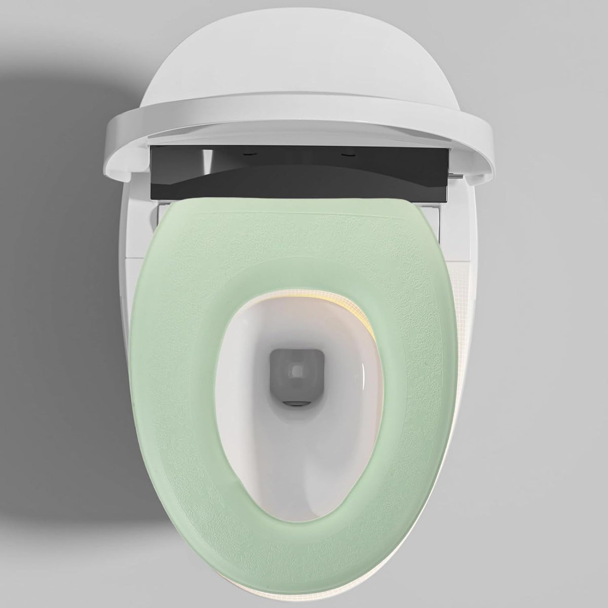 2pcs Eva Waterproof Thickened O-shape Toilet Seat Pad Cover