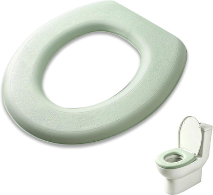HERCHR Toilet Seat Cover, EVA Thick Foam Comfortable Toilet Pad Universal Water Proof Non Slip Insulated Bathroom Seat Cushion for All Season