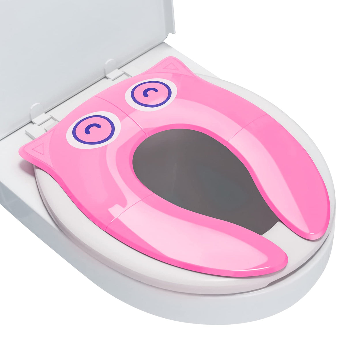Maliton Foldable Travel Potty Training Seat for Toddlers, Green Frog