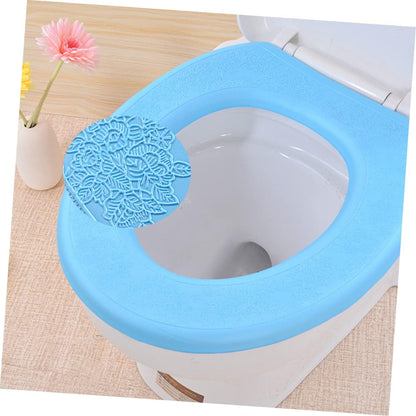 2pcs Colorful Toilet Seat Cover O-shaped Toilet Seat Cover Toilet Seat Pads