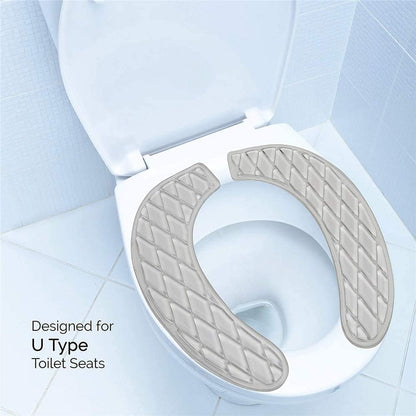 Gel Toilet Seat Cushion Washable Toilet Seat Cover,Tank Lid Covers Pads, Gel Toilet Seat Cushion Cover Pad for Bathroom Travelling(Clear)