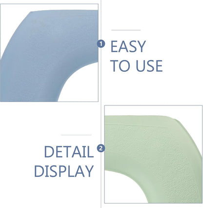 2pcs Eva Waterproof Thickened O-shape Toilet Seat Cushion