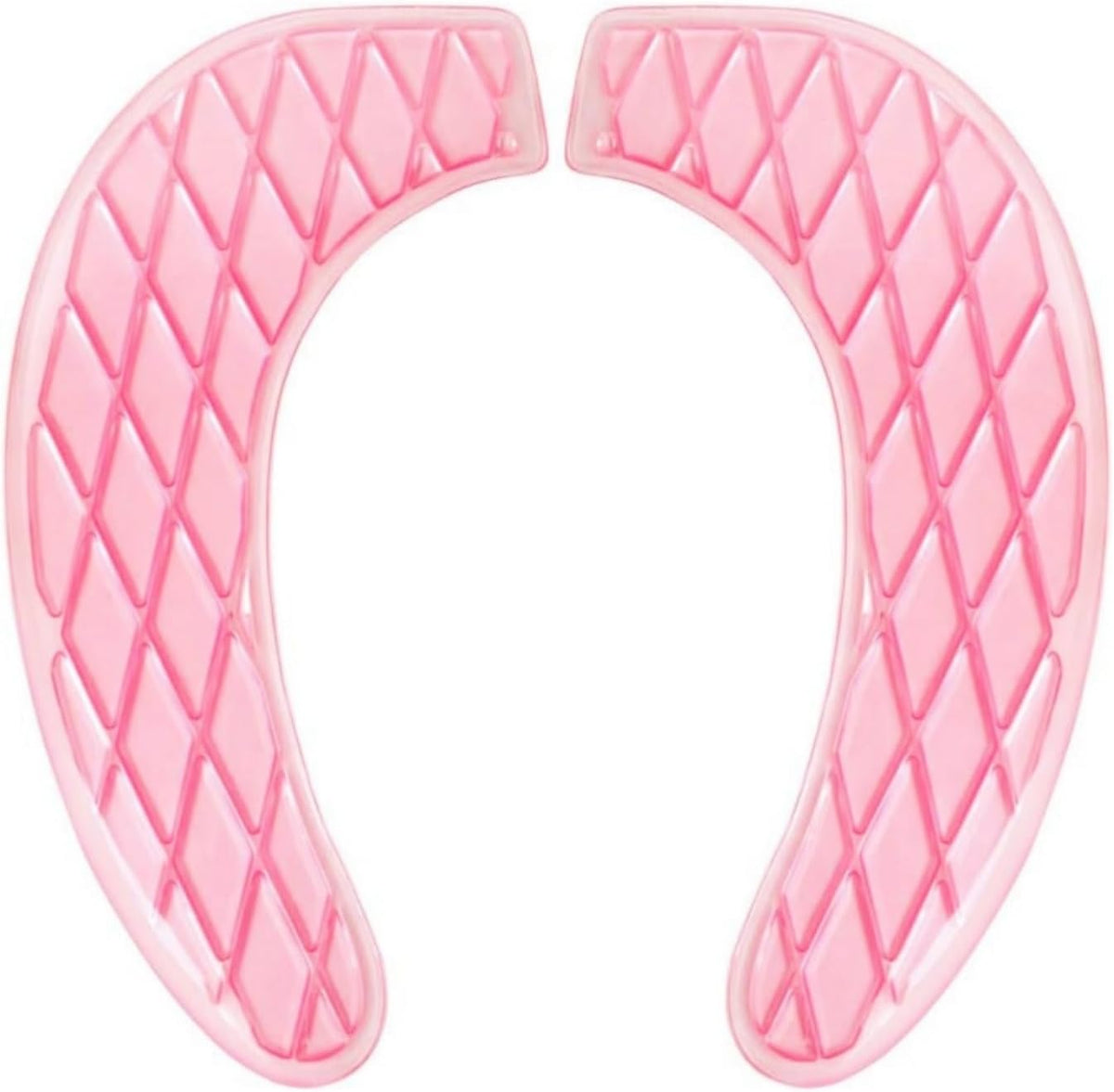 Gel Toilet Seat Cushion - Portable and Washable - Universal padded toilet seat for Standard U Shape Toilet Seats -Adhesive Toilet Seat Cushion for Women Seniors(Pink)