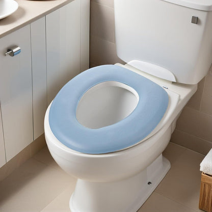 2pcs Eva Adhesive Toilet Seat Cushion O-shape Waterproof for Bathrooms