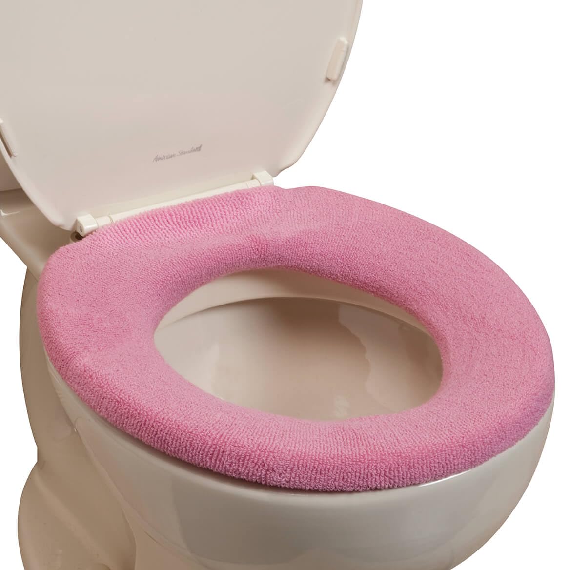 Elastic Cushioned Toilet Seat Cover Universal Fit White