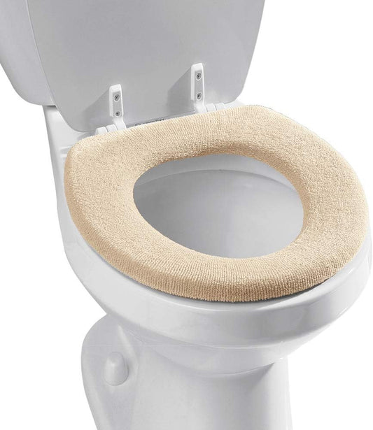 COLLECTIONS Etc Soft n Comfy Cloth Toilet Seat Cover, Washable