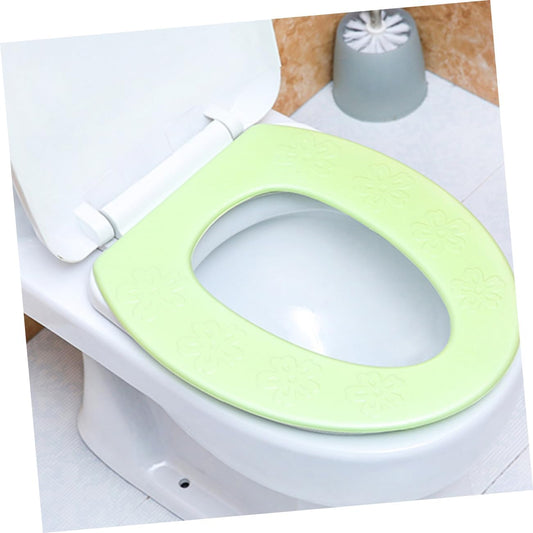 3pcs Waterproof Toilet Seat Cushion Pad Sticky Foam Insulation for Cold Weather Universal Fit for Home Use Soft Cushioned Design in Pink