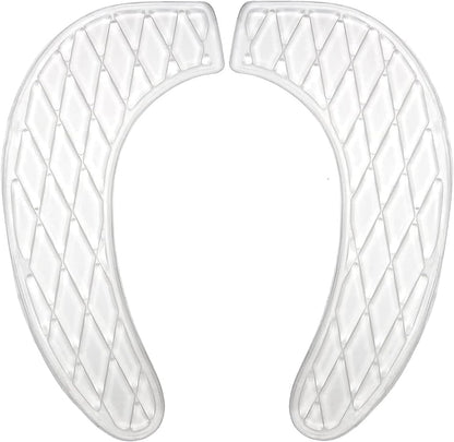 Gel Toilet Seat Cushion Washable Toilet Seat Cover,Tank Lid Covers Pads, Gel Toilet Seat Cushion Cover Pad for Bathroom Travelling(Clear)