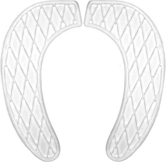 Gel Toilet Seat Cushion Washable Toilet Seat Cover,Tank Lid Covers Pads, Gel Toilet Seat Cushion Cover Pad for Bathroom Travelling(Clear)