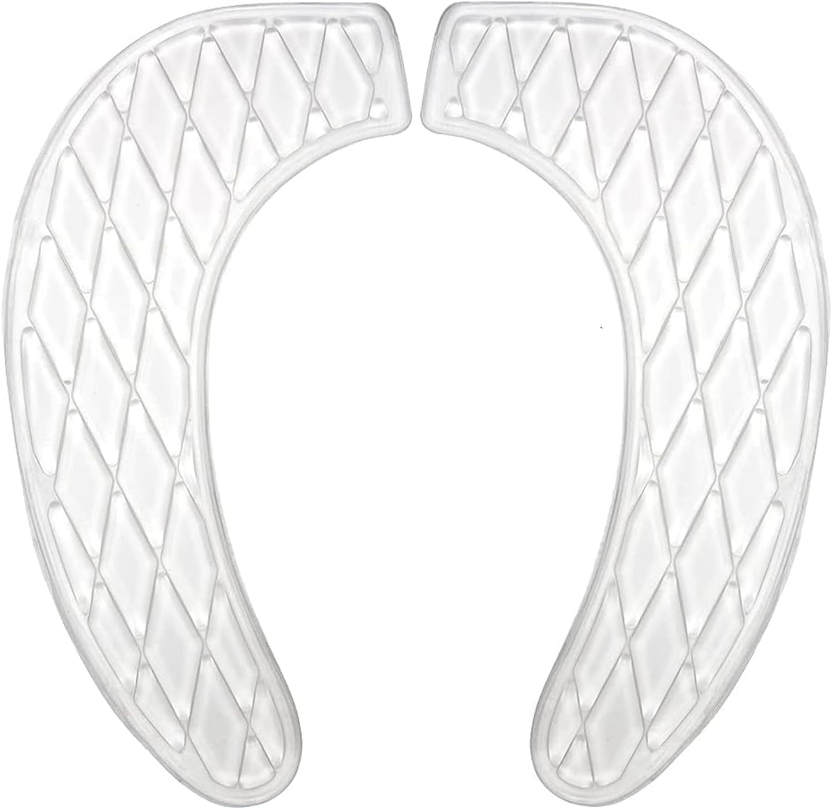 Gel Toilet Seat Cushion Washable Toilet Seat Cover,Tank Lid Covers Pads, Gel Toilet Seat Cushion Cover Pad for Bathroom Travelling(Clear)