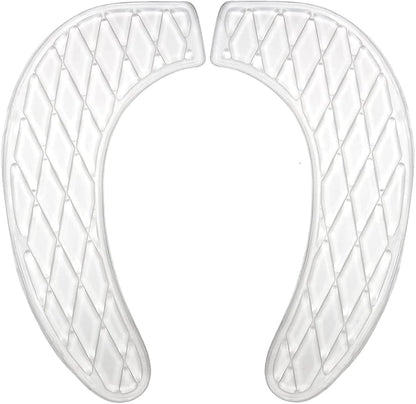 Gel Toilet Seat Cushion Washable Toilet Seat Cover,Tank Lid Covers Pads, Gel Toilet Seat Cushion Cover Pad for Bathroom Travelling(Clear)
