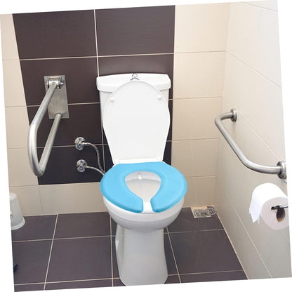 EVA Self-Adhesive Toilet Seat Cushion Thickened Waterproof Breathable Pad for Bathroom Universal Toilet Seat Cover Insulation Easy to Install