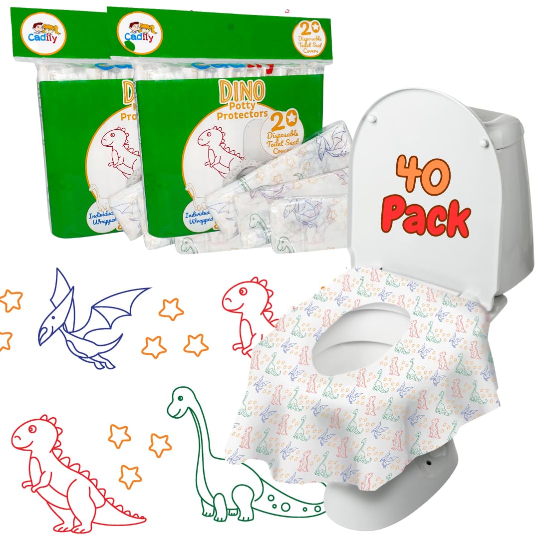 Disposable Toilet Seat Covers 20 Pk, Extra Large Waterproof, Potty Training