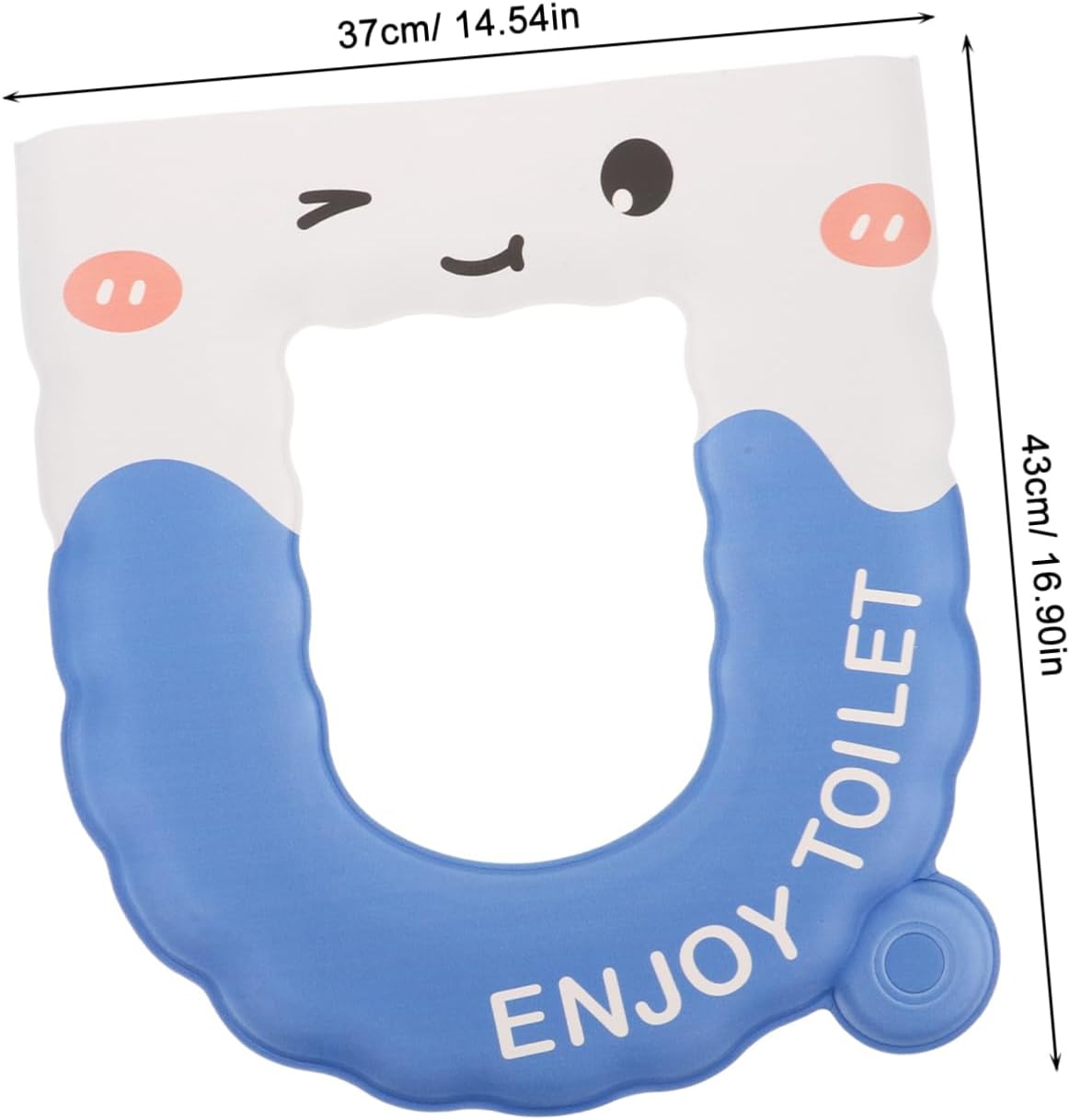 Toddmomy Eva Toilet Seat Pad Cushion Cover Washable Water Absorbent Mat for Bathroom Senior-Friendly Thicker Showerproof