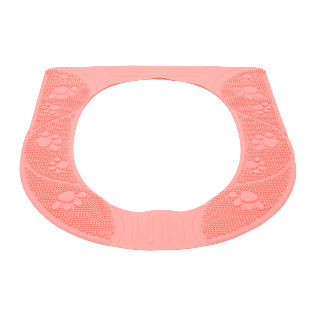 Silicone Toilet Seat Cover, Non Slip Design (Pink)