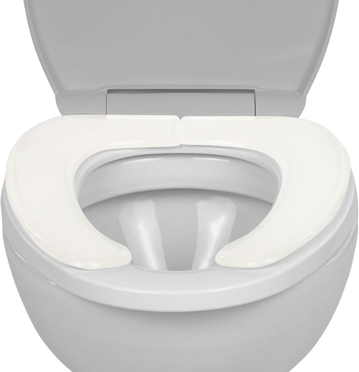 Vive Gel Toilet Seat Cushion Cover - Raised Padded Riser Cushion for Elongated, Standard, and Commode Chairs- Seat Warmer Pressure & Pain Relief Comfort- Adhesive Donut Pad for Elderly, Seniors