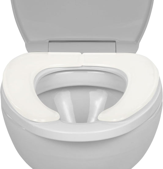 Vive Gel Toilet Seat Cushion Cover - Raised Padded Riser Cushion for Elongated, Standard, and Commode Chairs- Seat Warmer Pressure & Pain Relief Comfort- Adhesive Donut Pad for Elderly, Seniors
