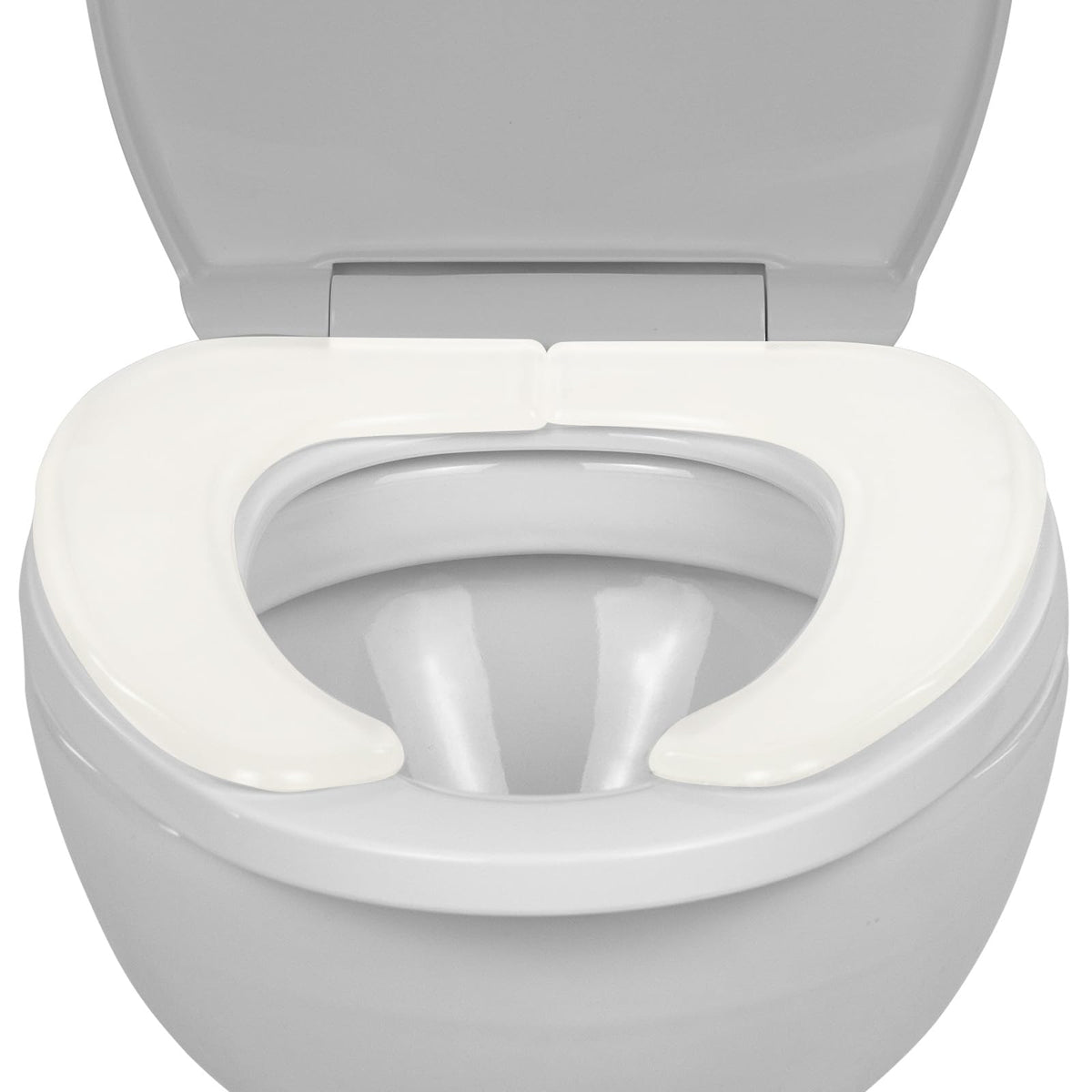 Vive Gel Toilet Seat Cushion Cover - Raised Padded Riser Cushion for Elongated, Standard, and Commode Chairs- Seat Warmer Pressure & Pain Relief Comfort- Adhesive Donut Pad for Elderly, Seniors