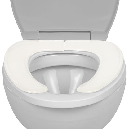 Vive Gel Toilet Seat Cushion Cover - Raised Padded Riser Cushion for Elongated, Standard, and Commode Chairs- Seat Warmer Pressure & Pain Relief Comfort- Adhesive Donut Pad for Elderly, Seniors