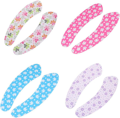 4 Pair Sticky Toilet Seat Lid Cover Pads Washable Toilet Warmer Mat Proector Liner for Bathroom Toilet Seat Cover Pads