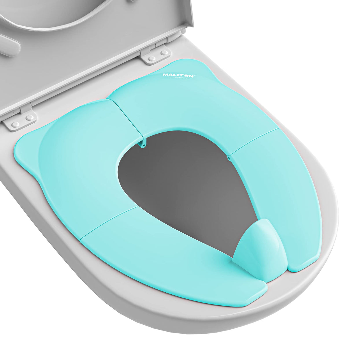 Maliton Foldable Travel Potty Training Seat for Toddlers, Green Frog
