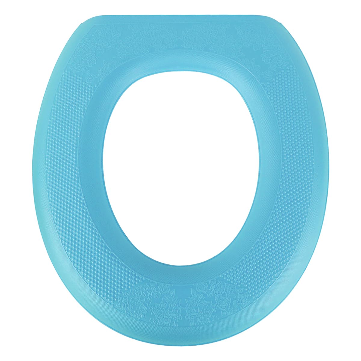 Reusable Toilet Seat Cover Pads, EVA Waterproof Sticky Stretchable Toilet Seat Cushion, 14.9" x 16.14" Green