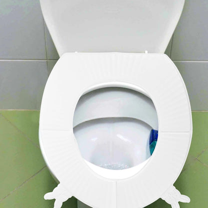 Eva Toilet Seat Pad White Adhesive Foldable Portable Cushion