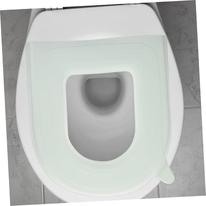 Toilet Seat Cushion Self-Adhesive Pad Thick Eva Bathroom Cushion for Comfort Stylish Design for Winter Use Non-Slip for Elderly Care Green U-Shaped