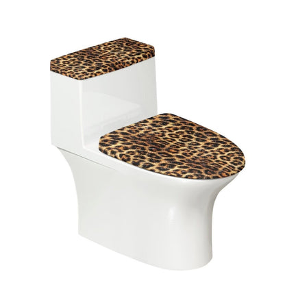 White Marble Lid Cover and Toilet Tank Lid Cover Set of 2,Modern Marble Print Toilet Decoration Replacement Novelty Decorations for Bathroom Accessory Fit Most Round Elongated and Oblong