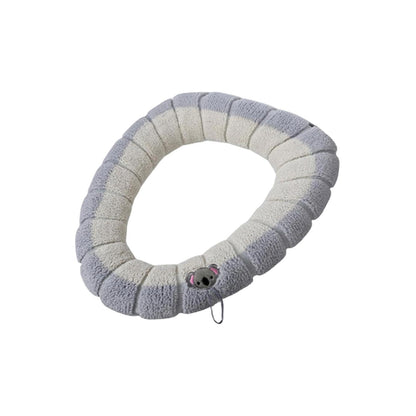 Warm Toilet Seat Cover - Washable Cloth, Soft Bathroom Comfort Cushion Pad