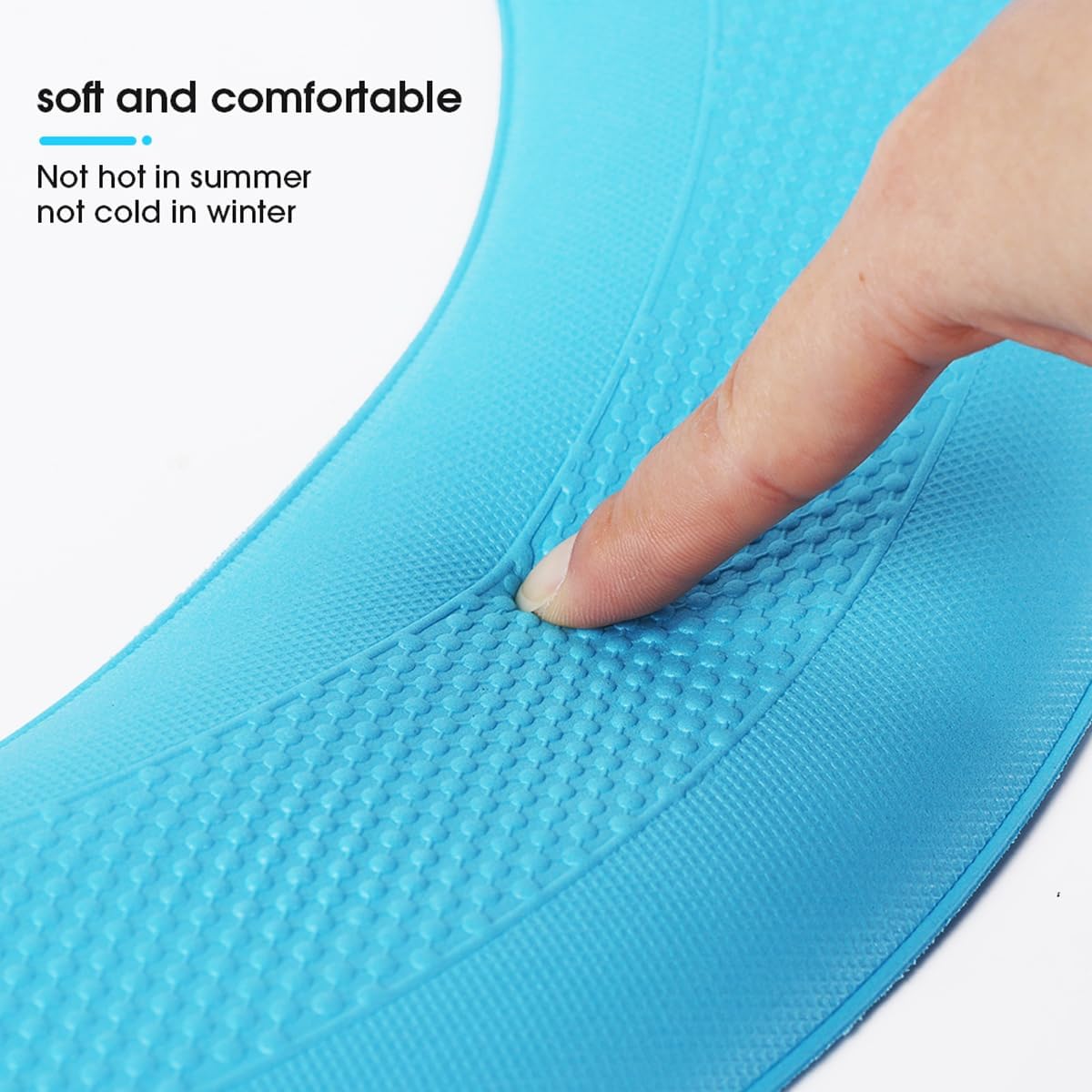 Reusable Toilet Seat Cover Pads, EVA Waterproof Sticky Stretchable Toilet Seat Cushion, 14.9" x 16.14" Green