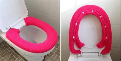 Warm Toilet Seat Cover Washable Bathroom Closestool Pad Mat