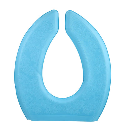 Toilet Seat Cushion Self-Adhesive Pad Thick Eva Bathroom Cushion for Comfort Stylish Design for Winter Use Non-Slip for Elderly Care Green U-Shaped