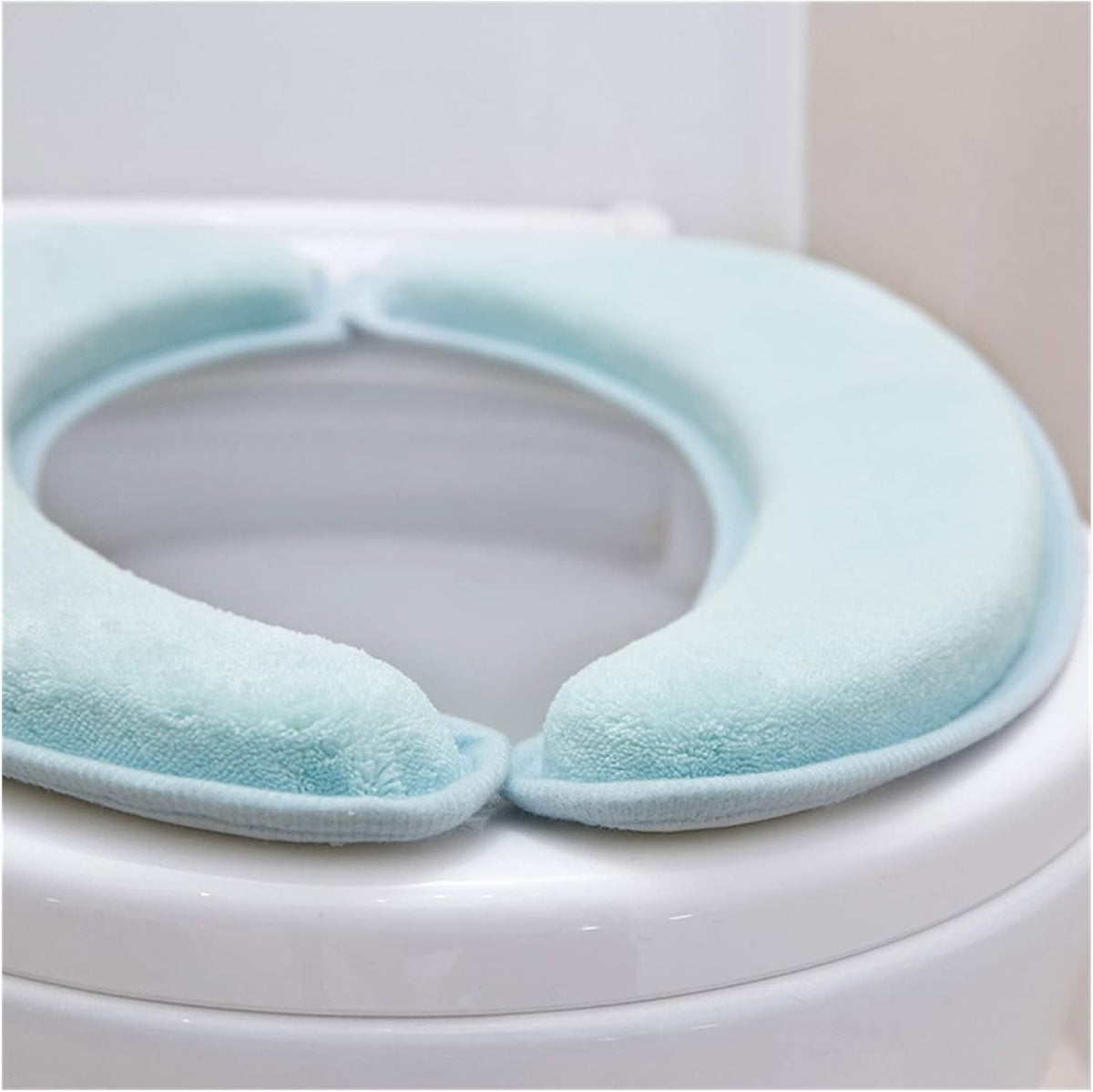 Extra thick Warm Soft Toilet Cover Seat Lid Pad Closestool Protector Bathroom Accessories Set Sticky Toilet Seat Cover Mat (Color : Rose Pink)