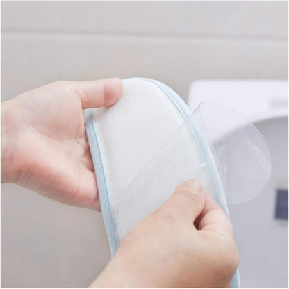 Extra thick Warm Soft Toilet Cover Seat Lid Pad Closestool Protector Bathroom Accessories Set Sticky Toilet Seat Cover Mat (Color : Rose Pink)