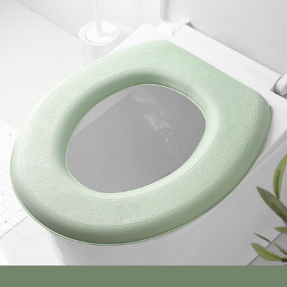 HERCHR Toilet Seat Cover, EVA Thick Foam Comfortable Toilet Pad Universal Water Proof Non Slip Insulated Bathroom Seat Cushion for All Season