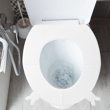 Eva Toilet Seat Pad White Adhesive Foldable Portable Cushion